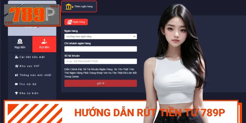 Rút tiền nhanh về tài khoản ngân hàng, thao tác đơn giản, bảo mật cao